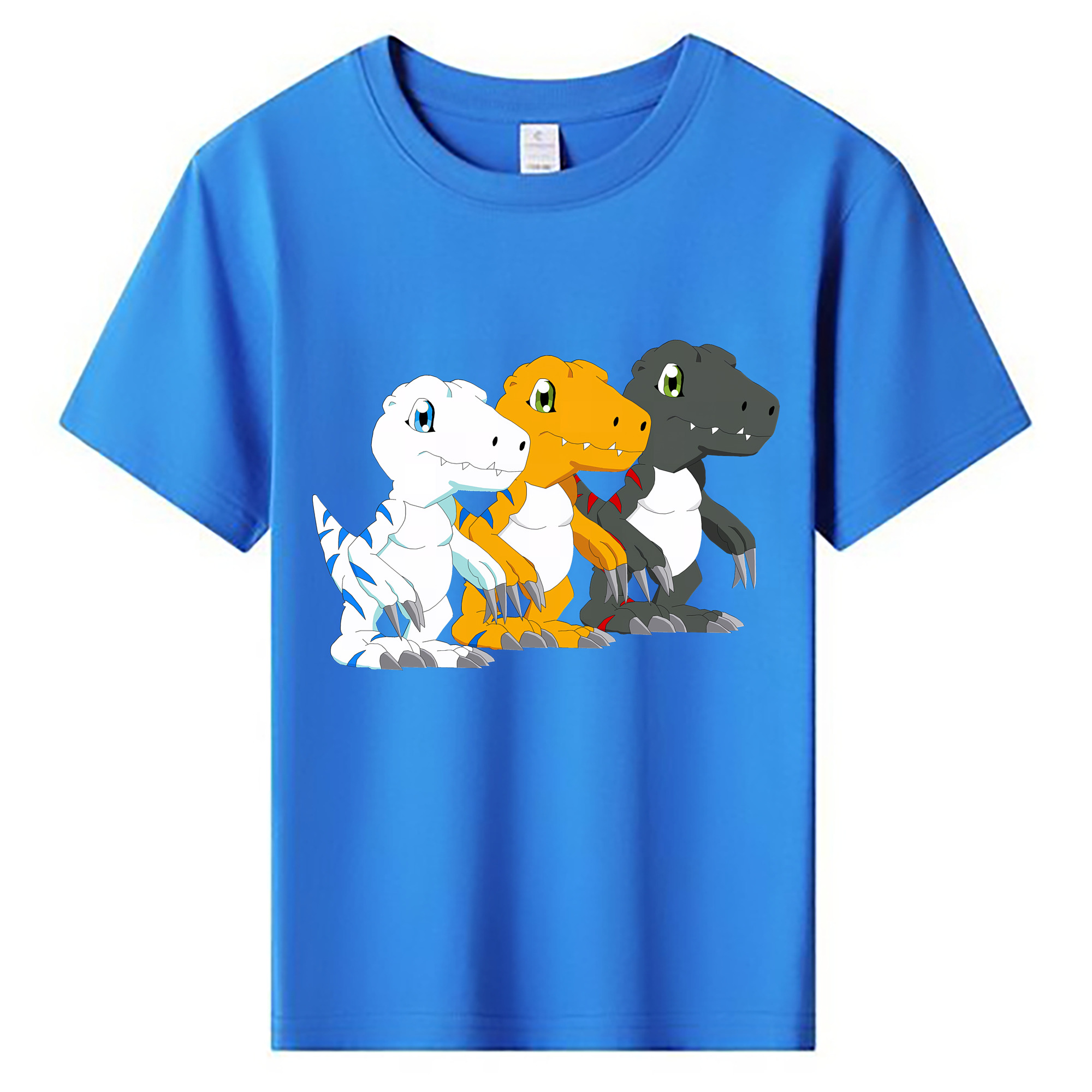 （画像用） Digimon デジタルモンスター/デジモン 綿100％キッズTシャツ（フロントプリント）